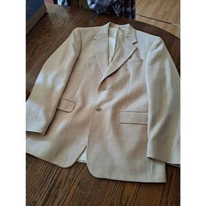 New 40 Long Shawn Thomas Jackson Cream 2 Button Notch Lapel Suit Coat Sport Coat